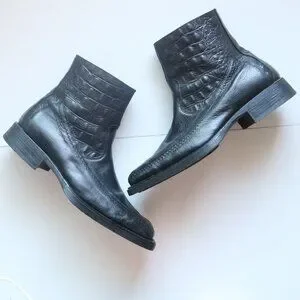 Filanto | Shoes | Filanto Black Leather Crocodile Embossed  display picture 1